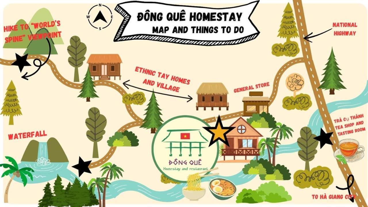 Dong Que Homestay-Tours-Motorbike, Car Rental, Hiking Ha Giang Exteriör bild